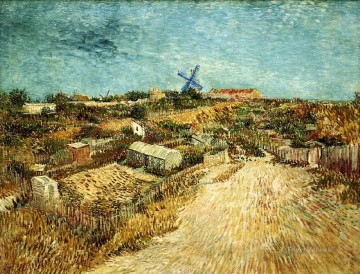  Gogh Oil Painting - Vegetable Gardens in Montmartre 3 Vincent van Gogh